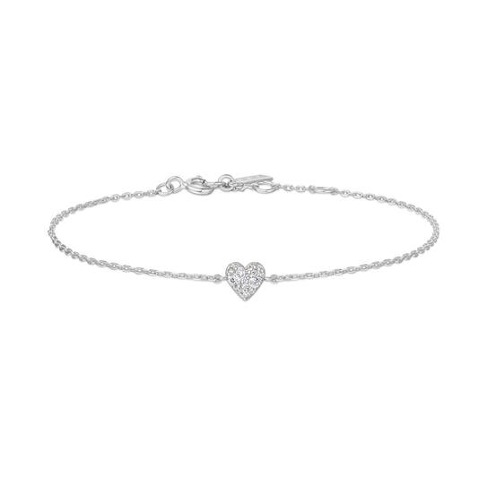  Sunny Sparkler - Link bracelets - Silver / Rhodium plated - Zirconia - 18,5cm